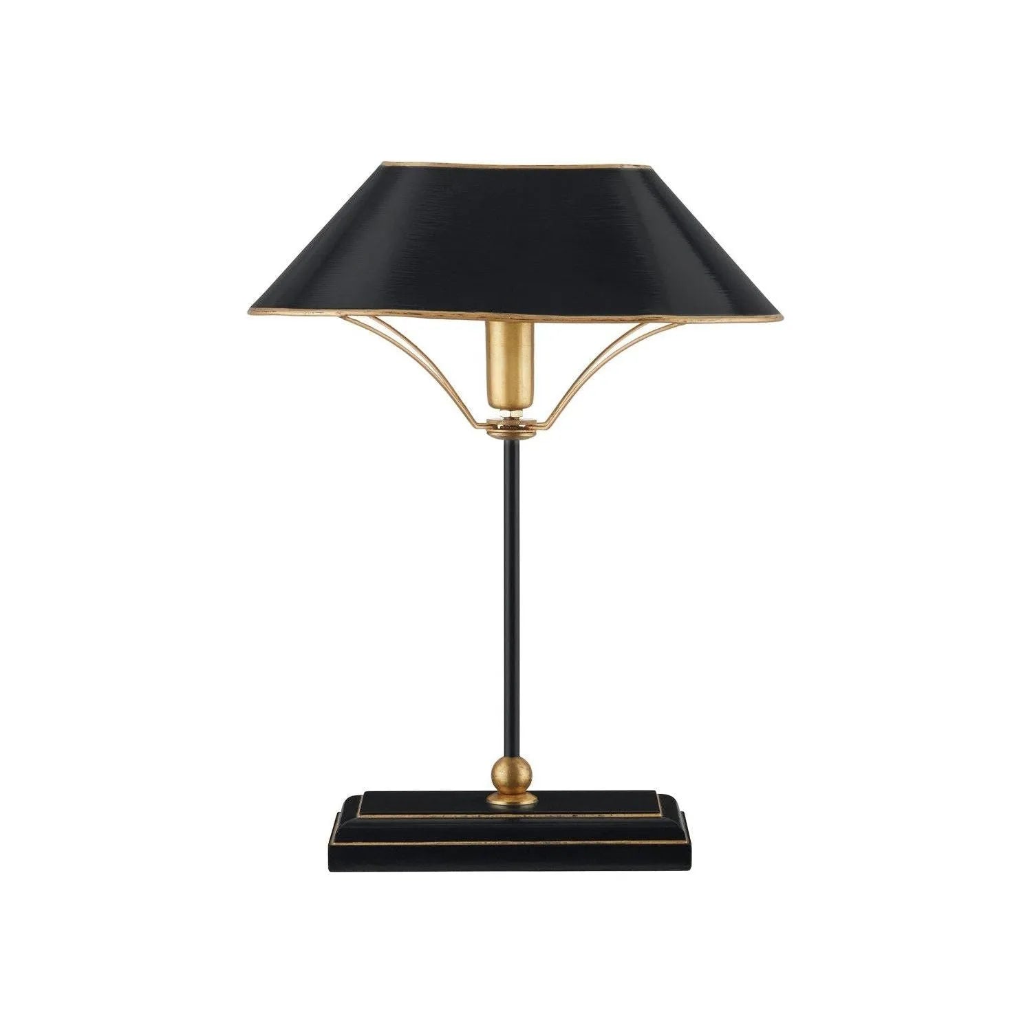 Currey and Company - 6000-0702 - One Light Table Lamp - Daphne - Ivory/Antique Brass/Gold