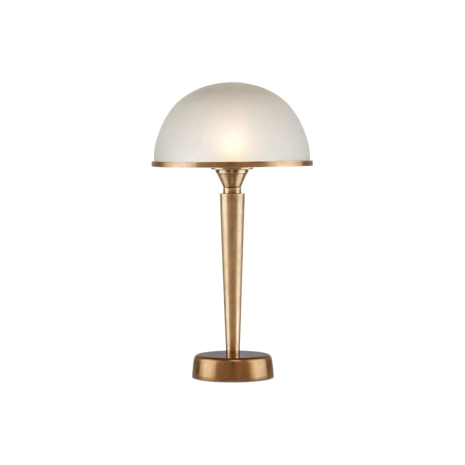 Currey and Company - 6000-0986 - LED Table Lamp - Gatsby - Antique Brass / Frosted