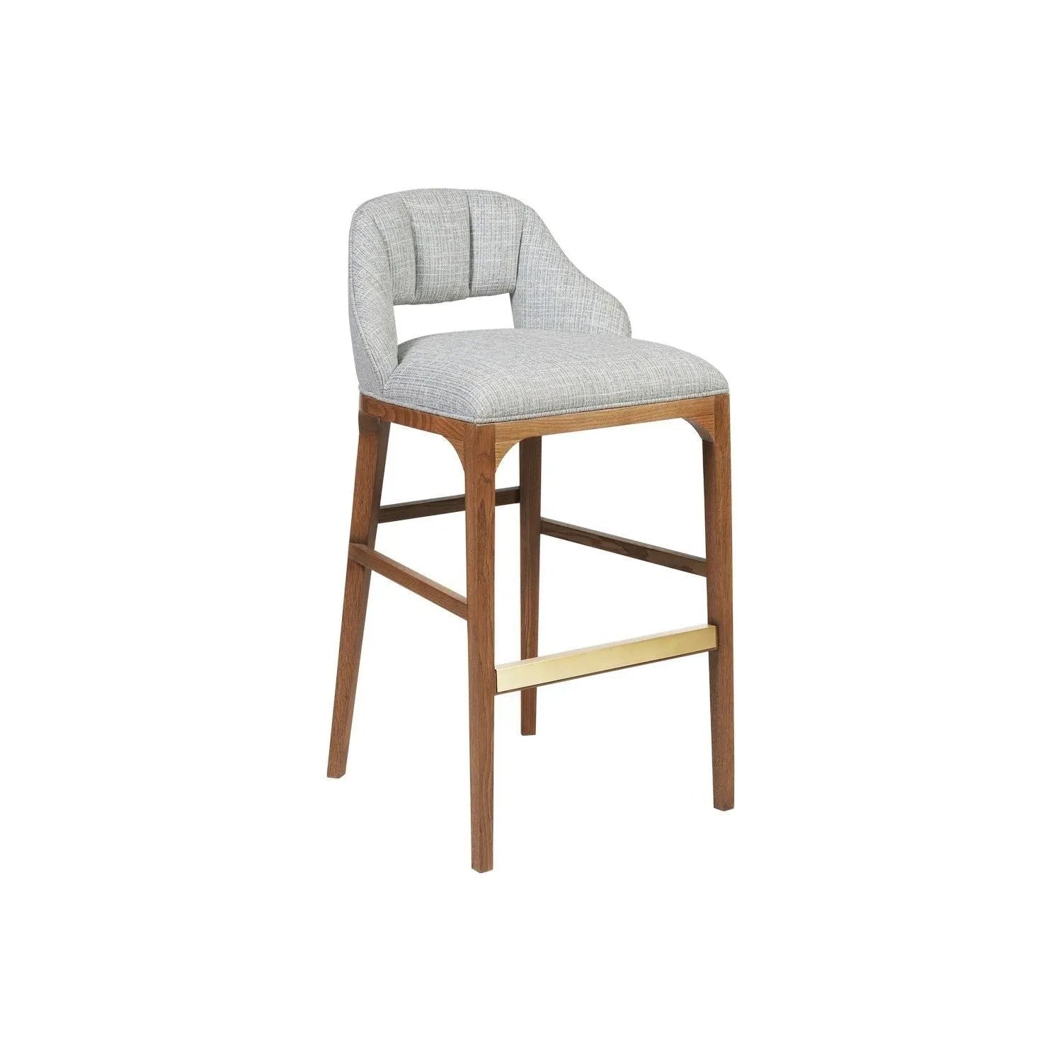 Currey and Company - 7000-0732 - Bar Stool - Inga - Morel Brown/Brushed Brass