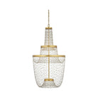 Currey and Company - 9000-1238 - LED Chandelier - Mademoiselle - Contemporary Gold Leaf / Contemporary Gold / Clear