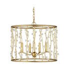 Currey and Company - 9000-1239 - Four Light Chandelier - Adagio - Contemporary Gold Leaf / Contemporary Gold / Clear