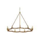 Currey and Company - 9000-1244 - Nine Light Chandelier - Savoie - Natural / Contemporary Gold Leaf