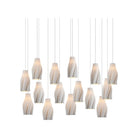 Currey and Company - 9000-1274 - 15 Light Pendant - Posh - White / Silver