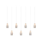 Currey and Company - 9000-1277 - Seven Light Linear Pendant - Posh - White / Silver