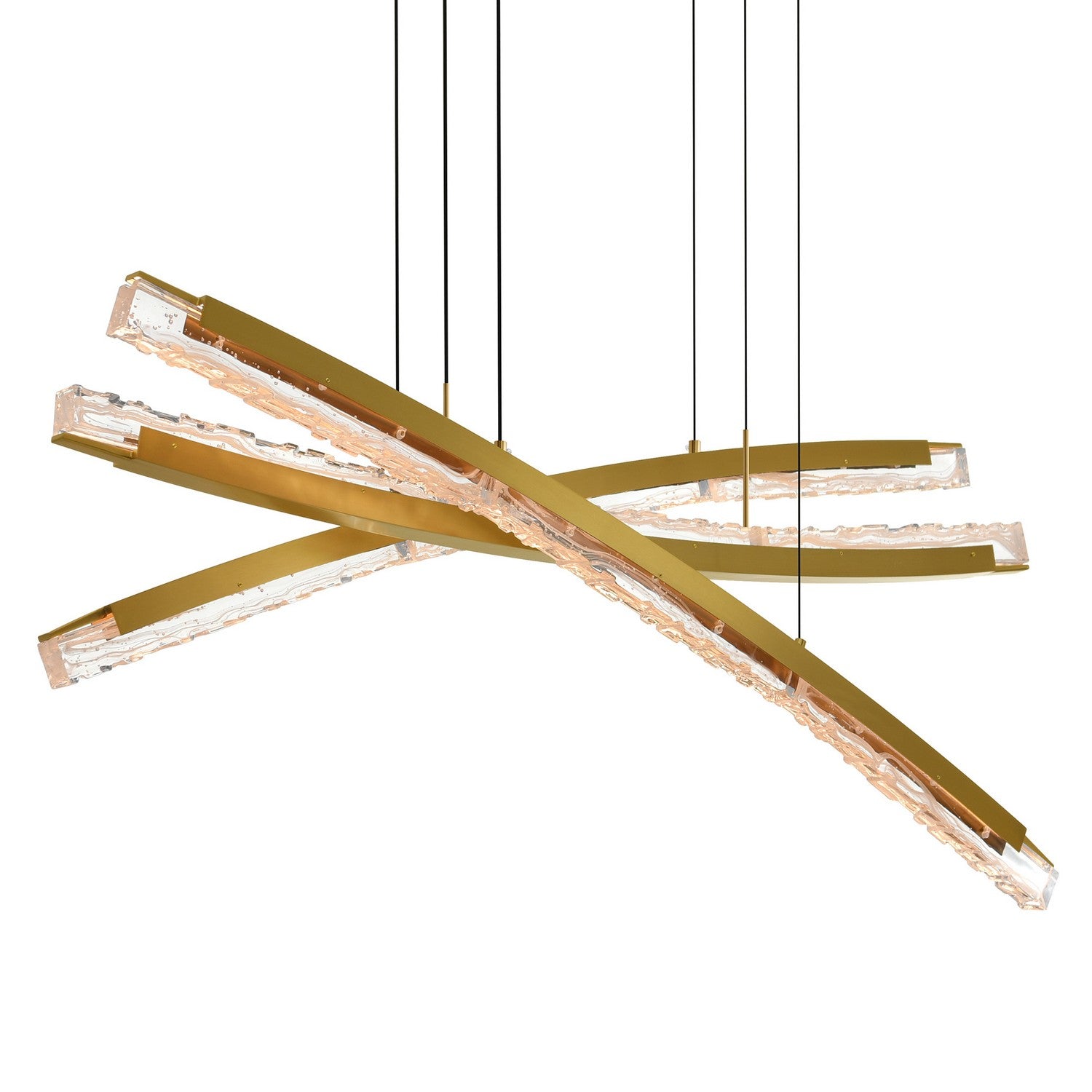 CWI Lighting Canada - 1710P50-3-624 - LED Chandelier - Saber - Brass