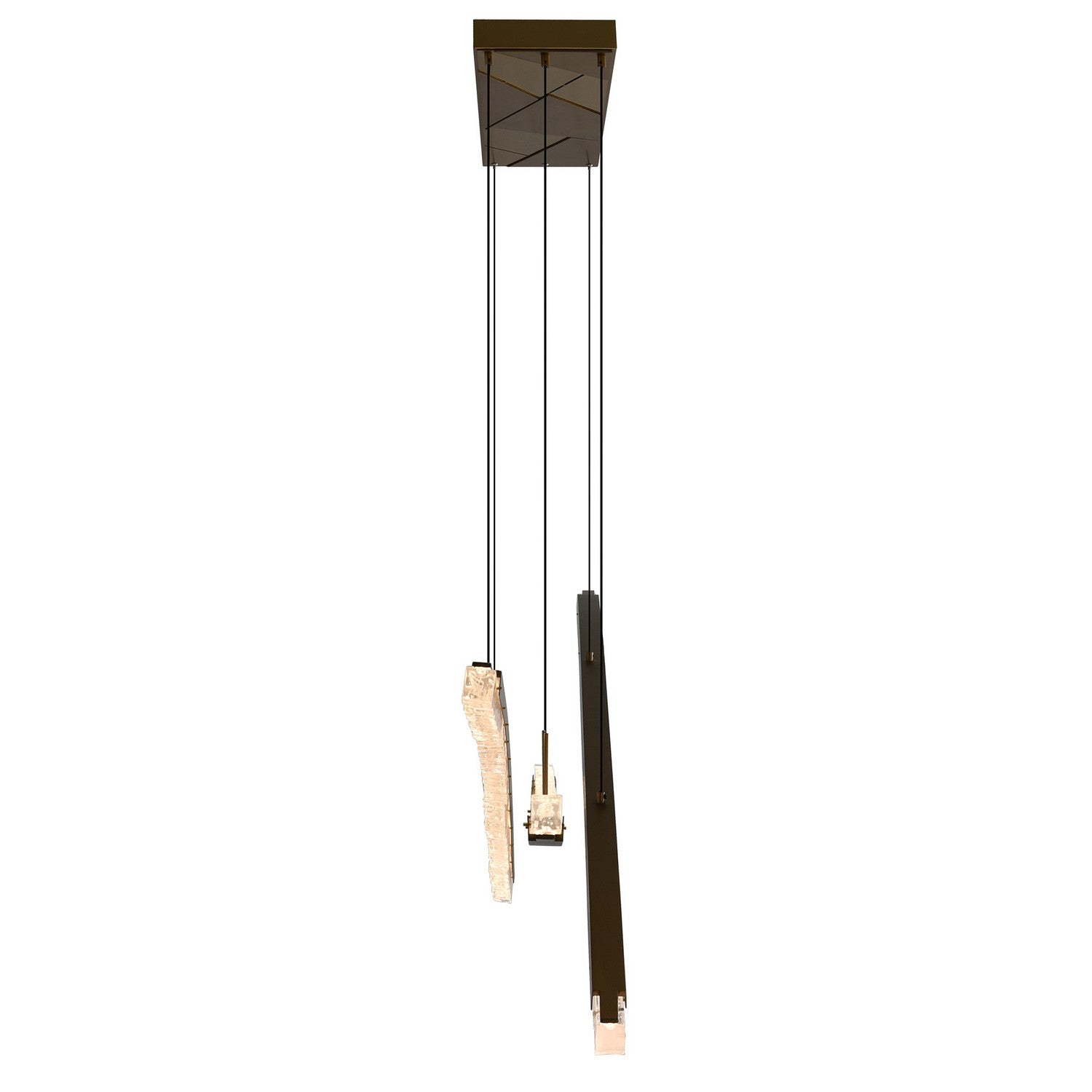 CWI Lighting Canada - 1710P70-3-624 - LED Chandelier - Saber - Brass
