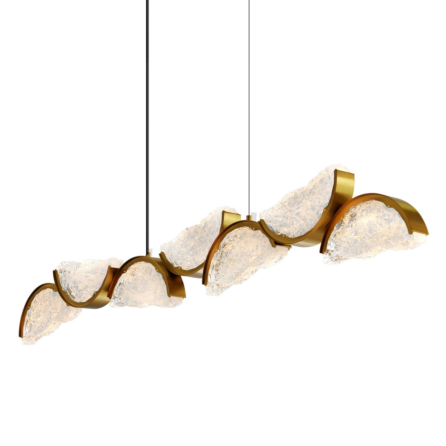 CWI Lighting Canada - 1715P54-7-624 - LED Chandelier - Moon - Brass