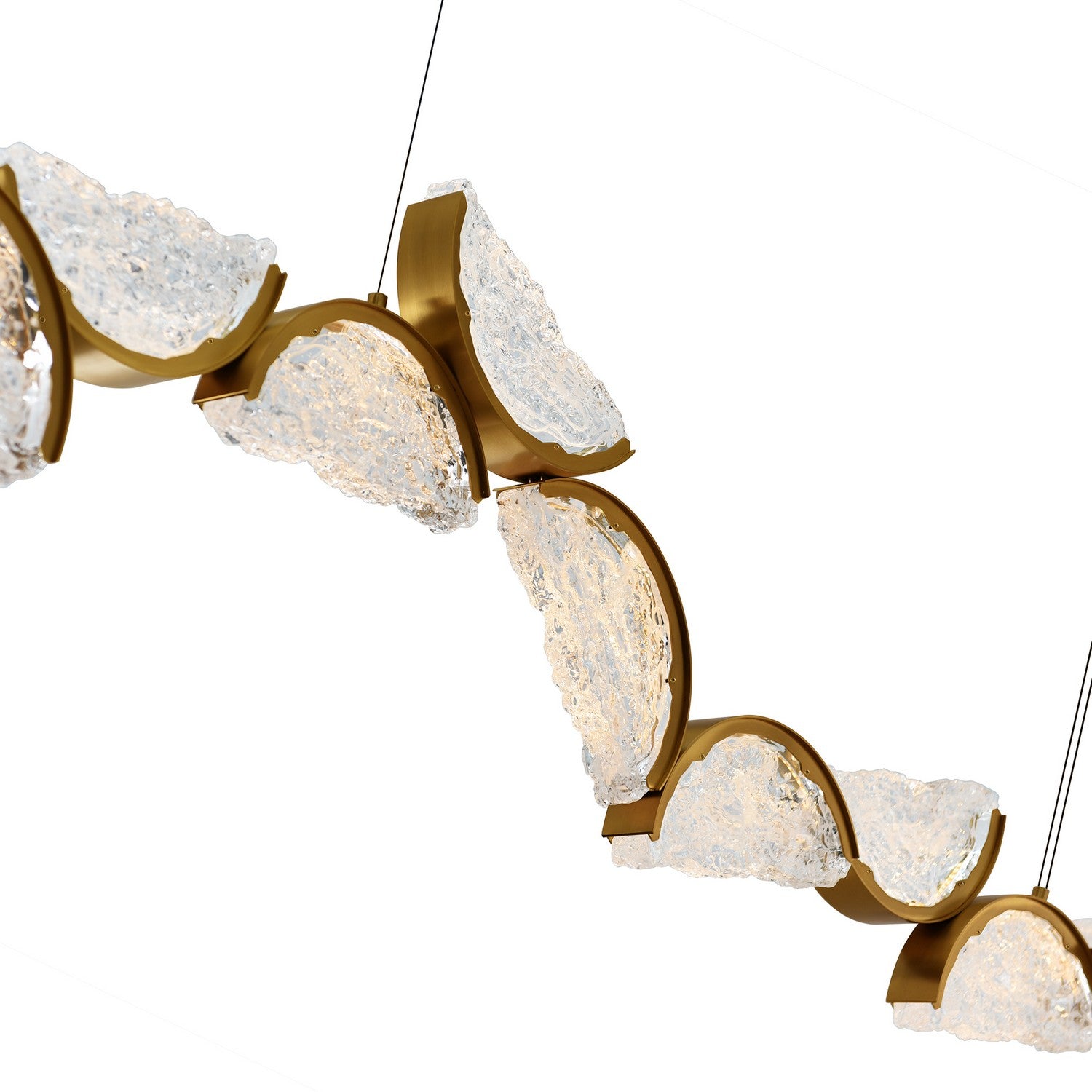 CWI Lighting Canada - 1715P70-10-624 - LED Chandelier - Moon - Brass