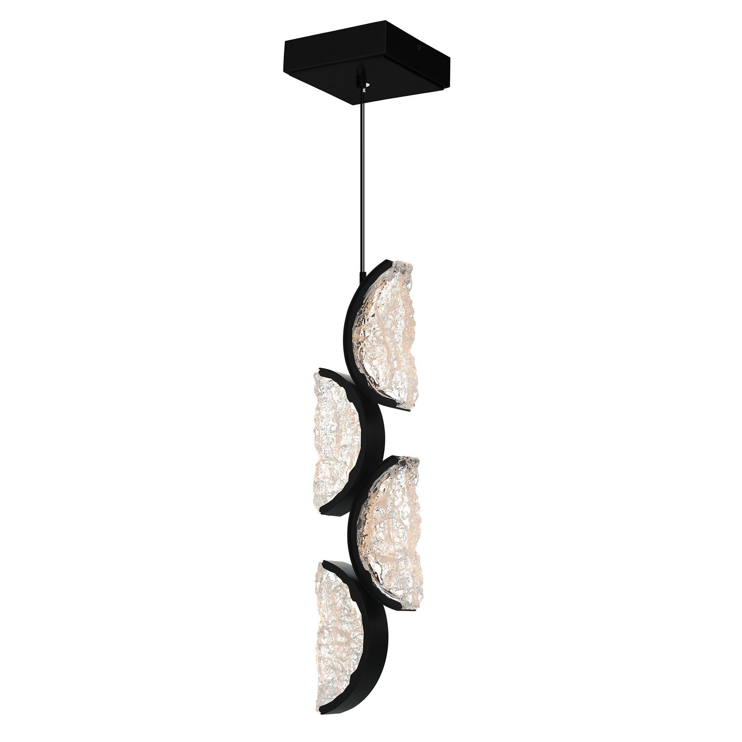 CWI Lighting Canada - 1715P8-4-101 - Mini LED Suspension - Lune - Noir