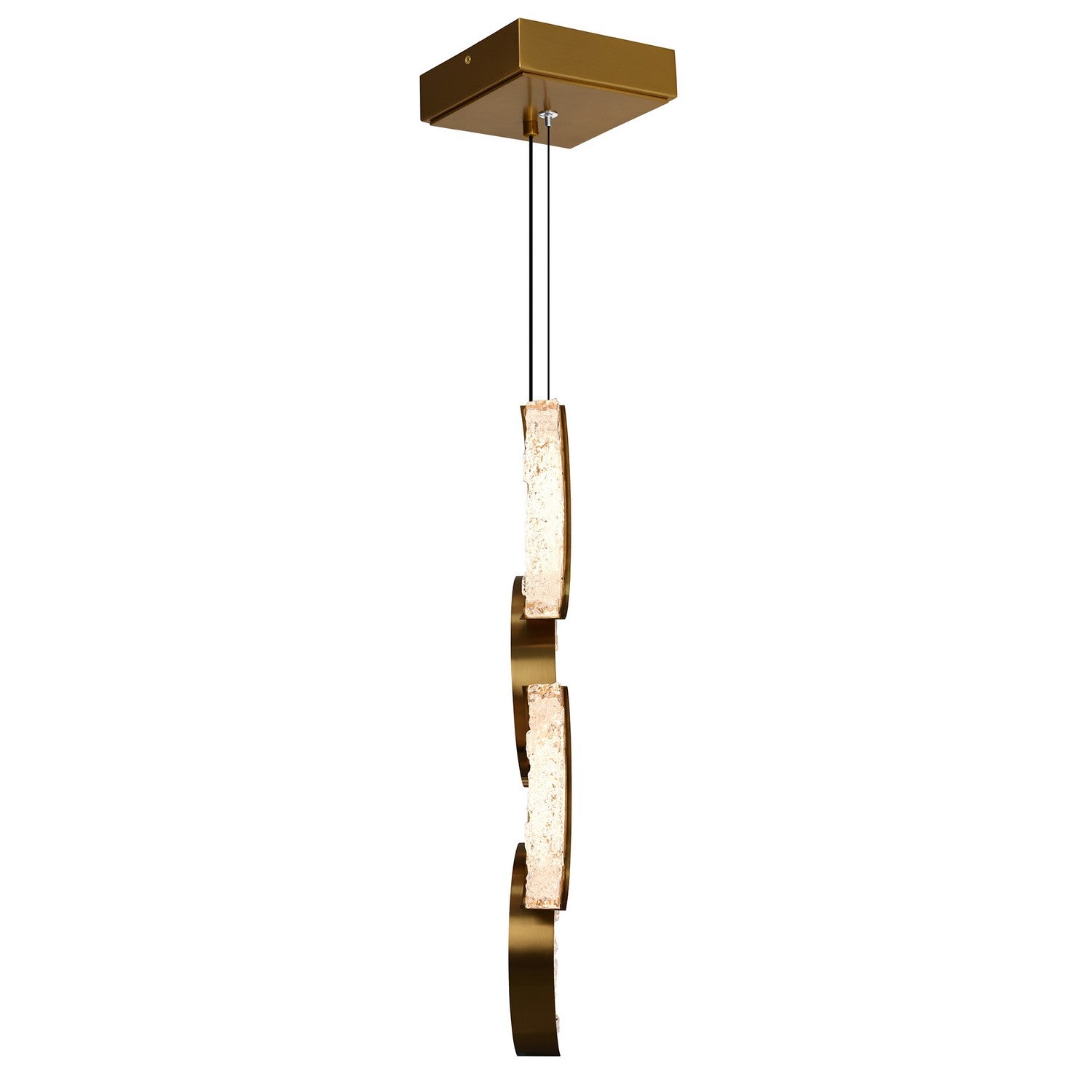CWI Lighting Canada - 1715P8-4-624 - Mini LED Suspension - Lune - Laiton