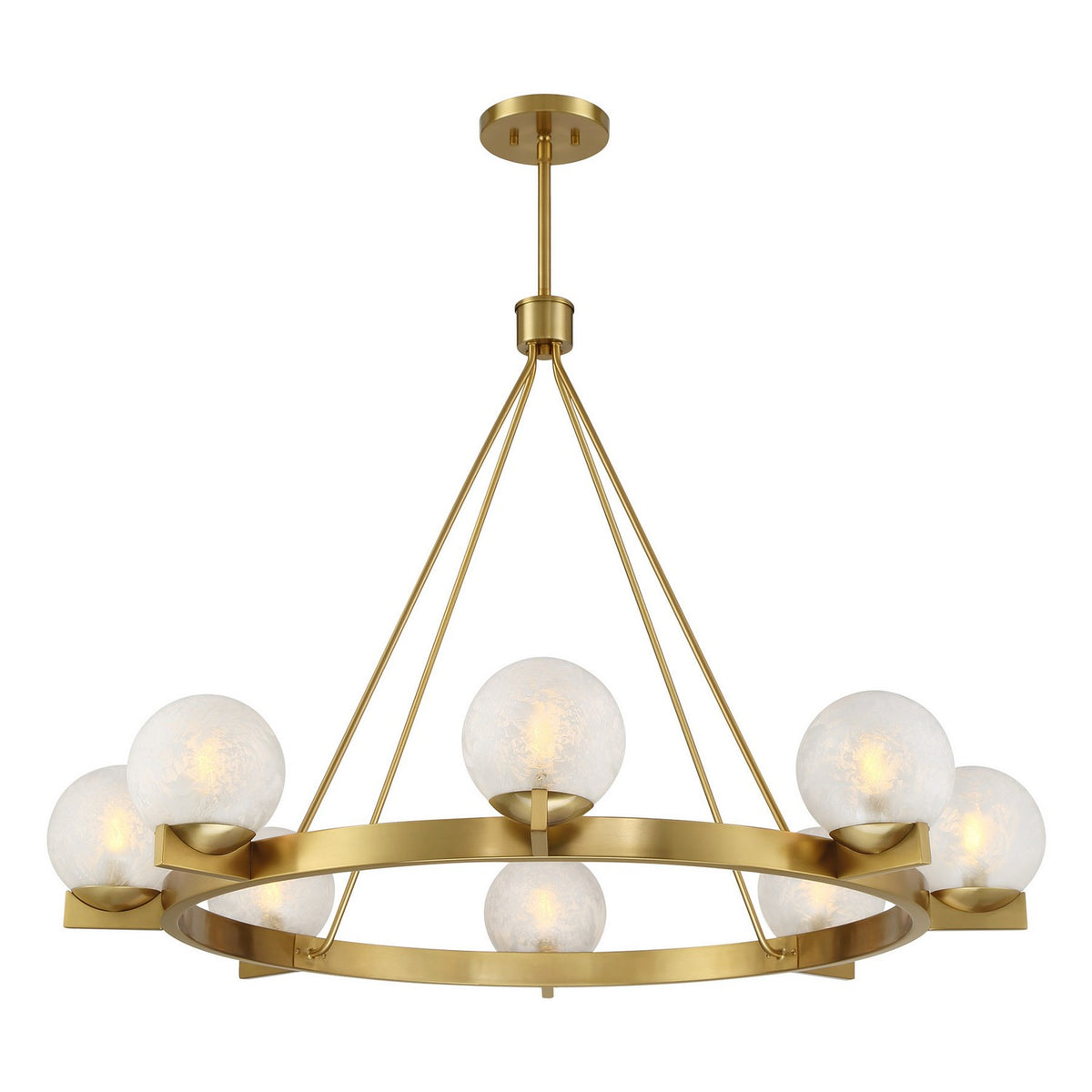 Savoy House - 1-1015-8-322 - Eight Light Chandelier - Darien - Warm Brass
