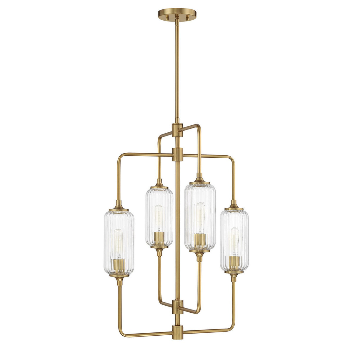 Savoy House - 1-3023-4-322 - Four Light Chandelier - Holton - Warm Brass