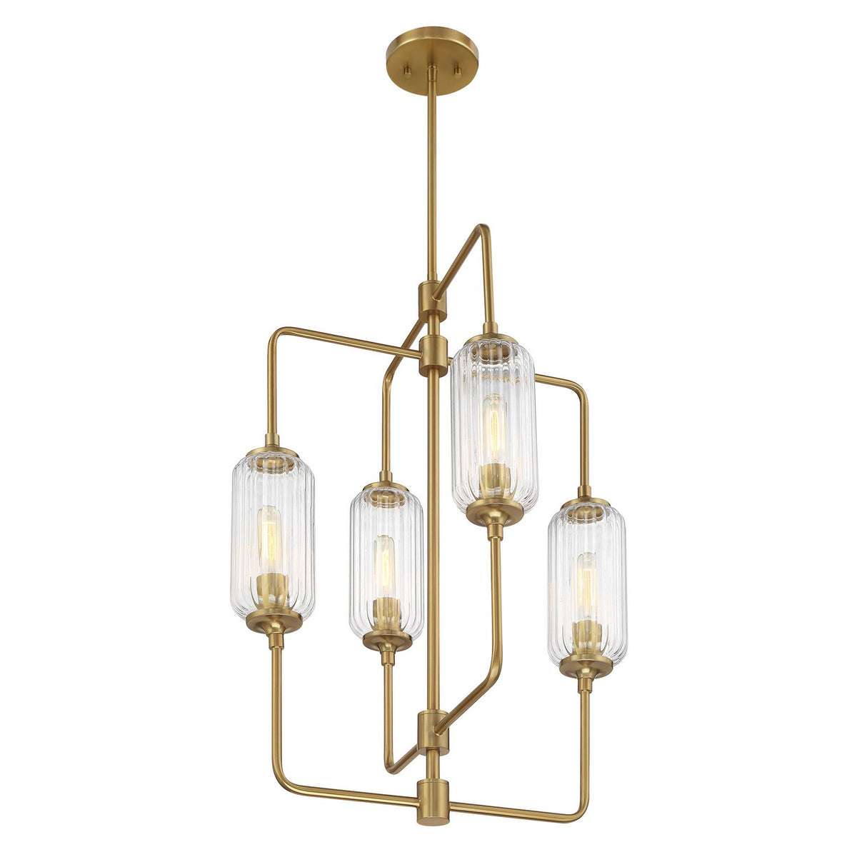 Savoy House - 1-3023-4-322 - Four Light Chandelier - Holton - Warm Brass