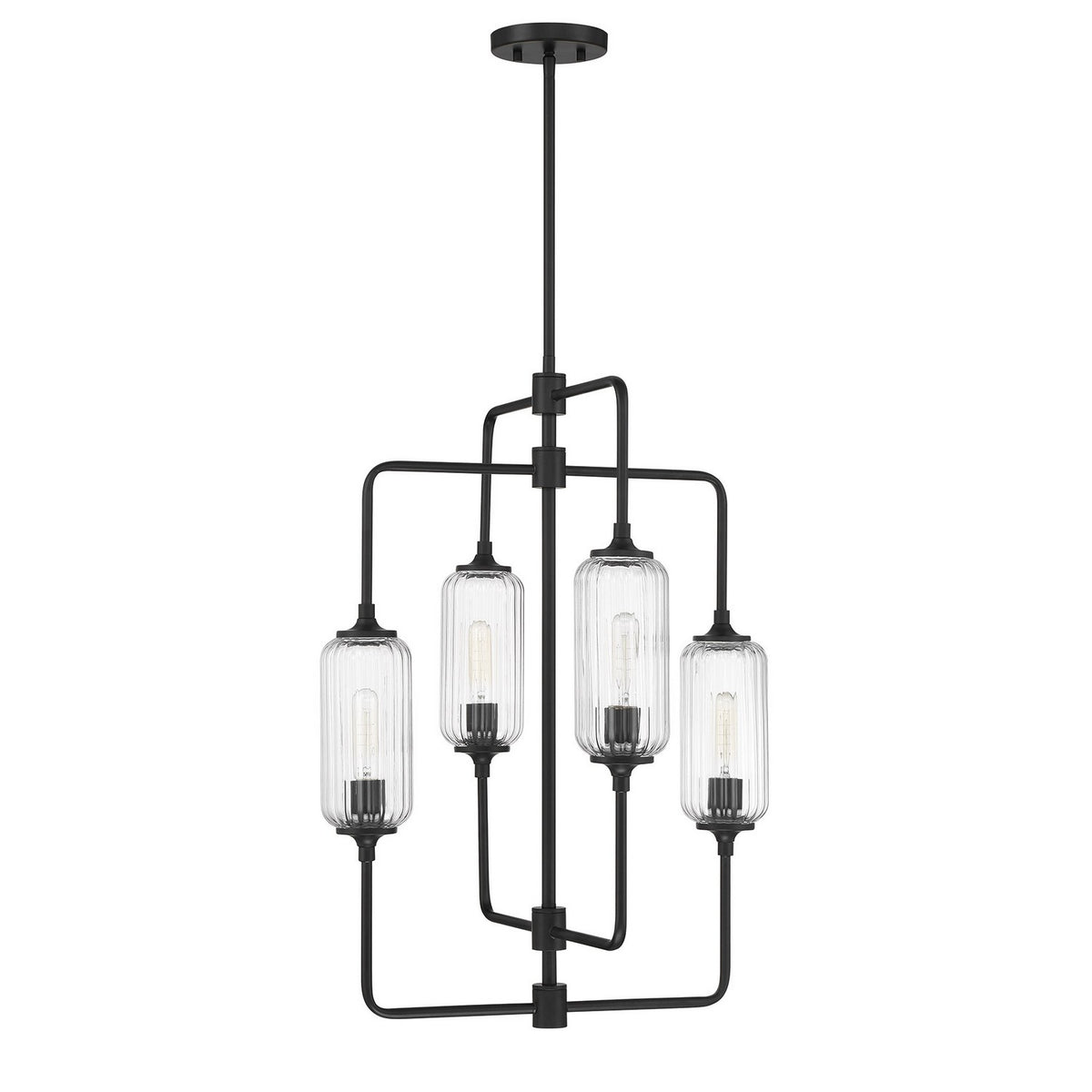 Savoy House - 1-3023-4-89 - Four Light Chandelier - Holton - Matte Black
