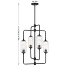 Savoy House - 1-3023-4-89 - Four Light Chandelier - Holton - Matte Black