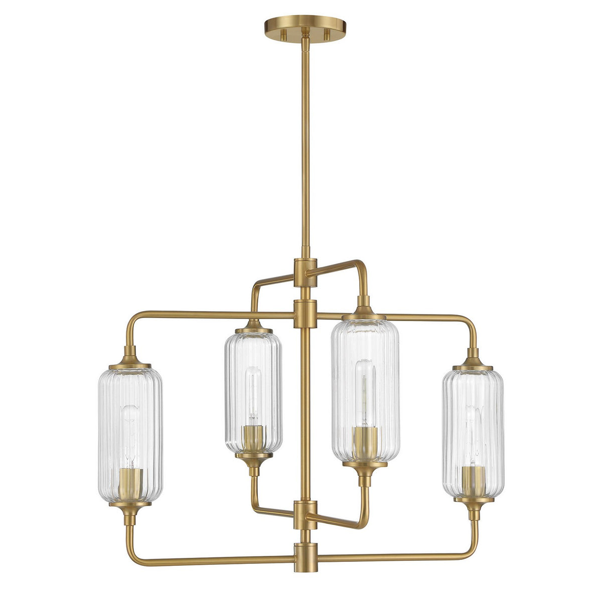 Savoy House - 1-3025-4-322 - Four Light Chandelier - Holton - Warm Brass