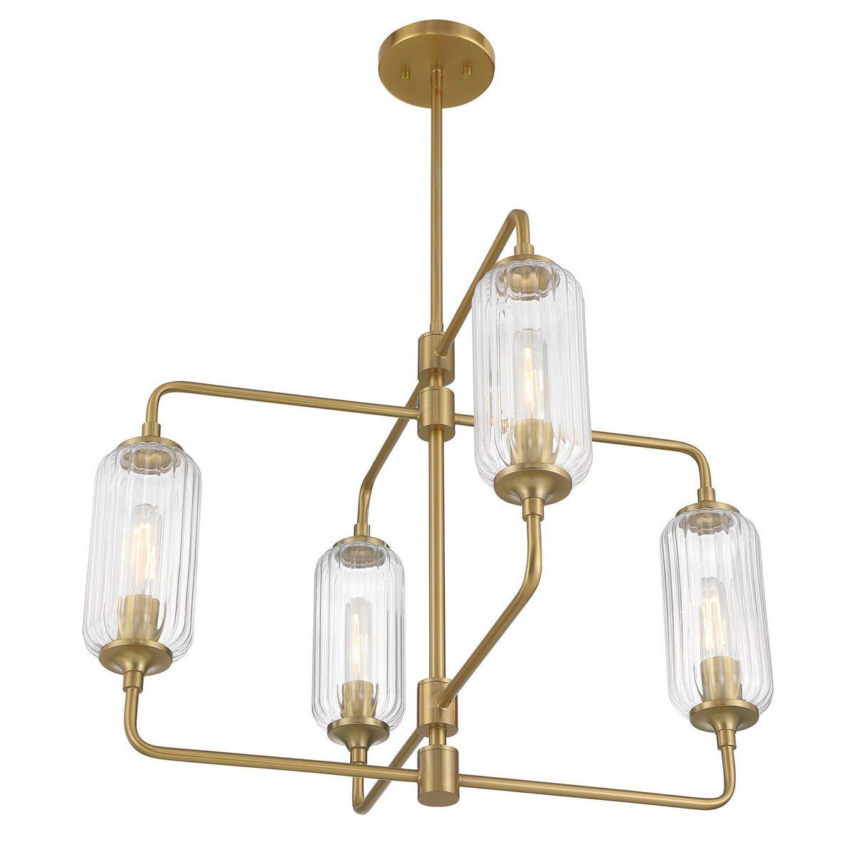 Savoy House - 1-3025-4-322 - Four Light Chandelier - Holton - Warm Brass