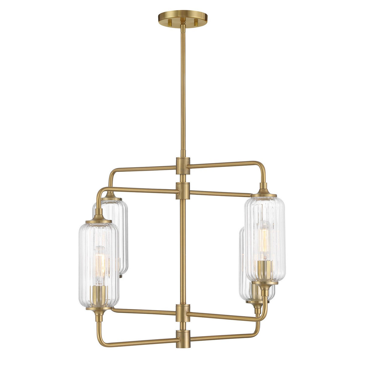 Savoy House - 1-3025-4-322 - Four Light Chandelier - Holton - Warm Brass