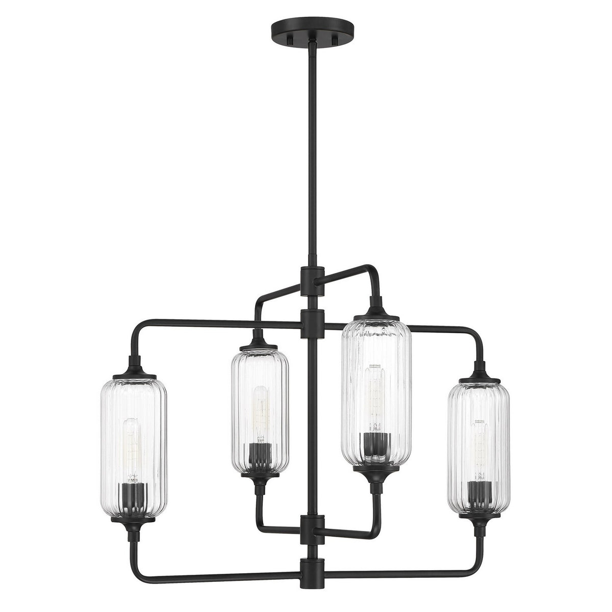 Savoy House - 1-3025-4-89 - Four Light Chandelier - Holton - Matte Black