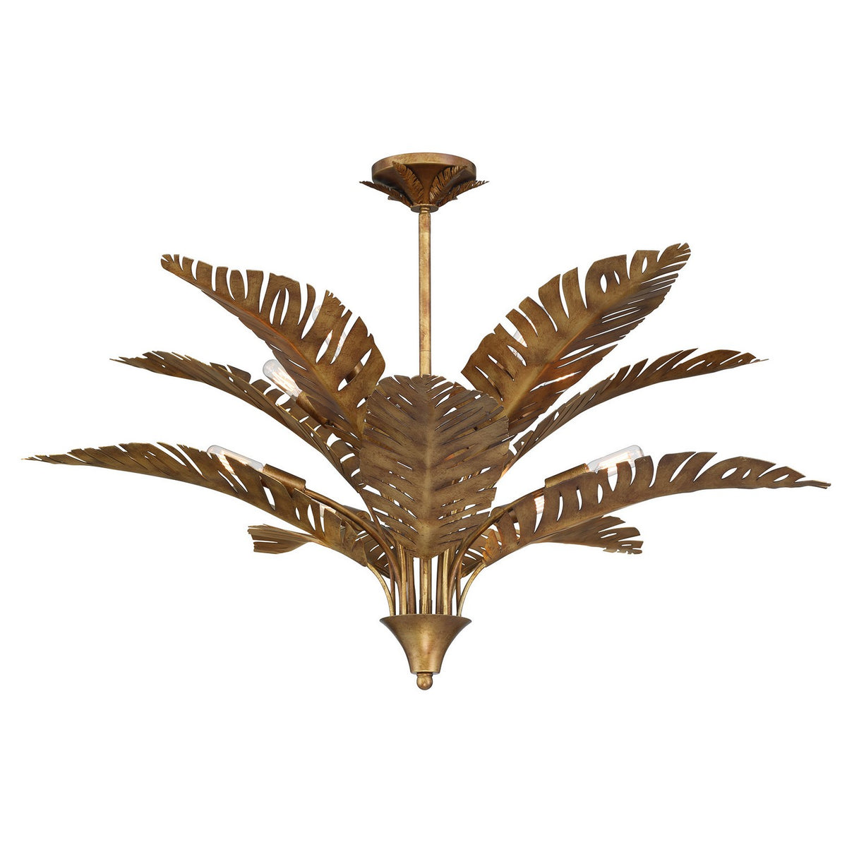 Savoy House - 1-3066-10-274 - Ten Light Chandelier - Palmera - Gold Vein