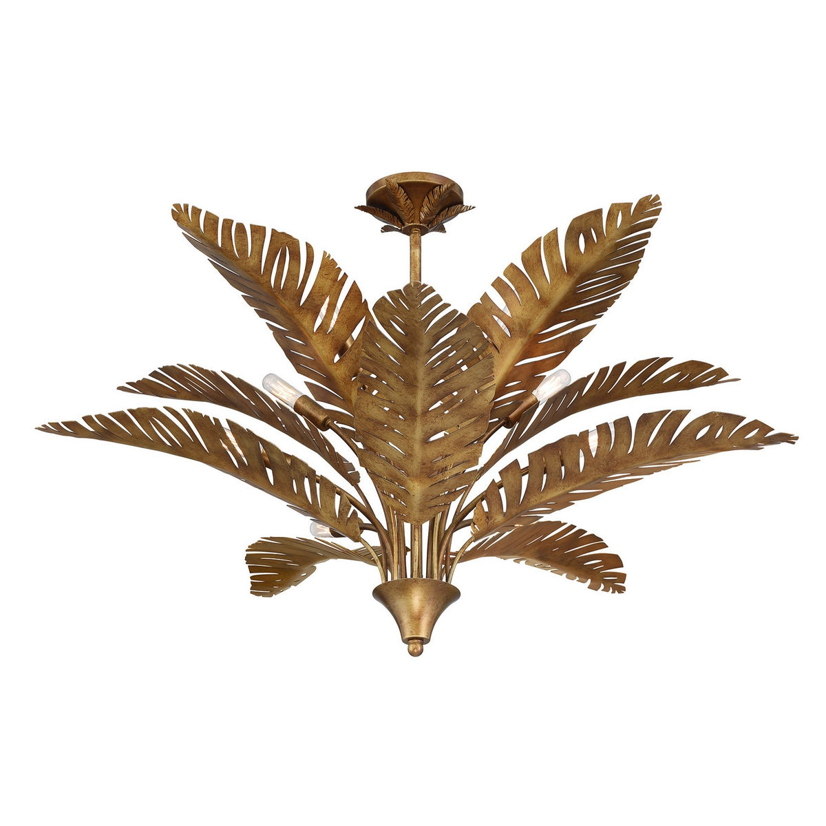 Savoy House - 1-3066-10-274 - Ten Light Chandelier - Palmera - Gold Vein