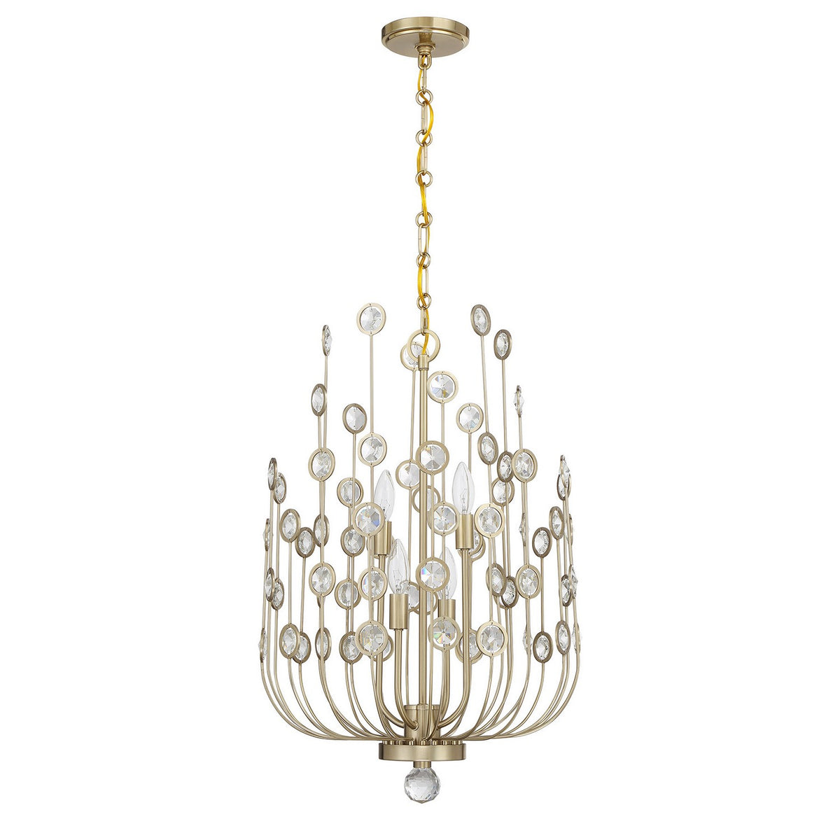 Savoy House - 1-3597-4-127 - Four Light Chandelier - Irina - Noble Brass