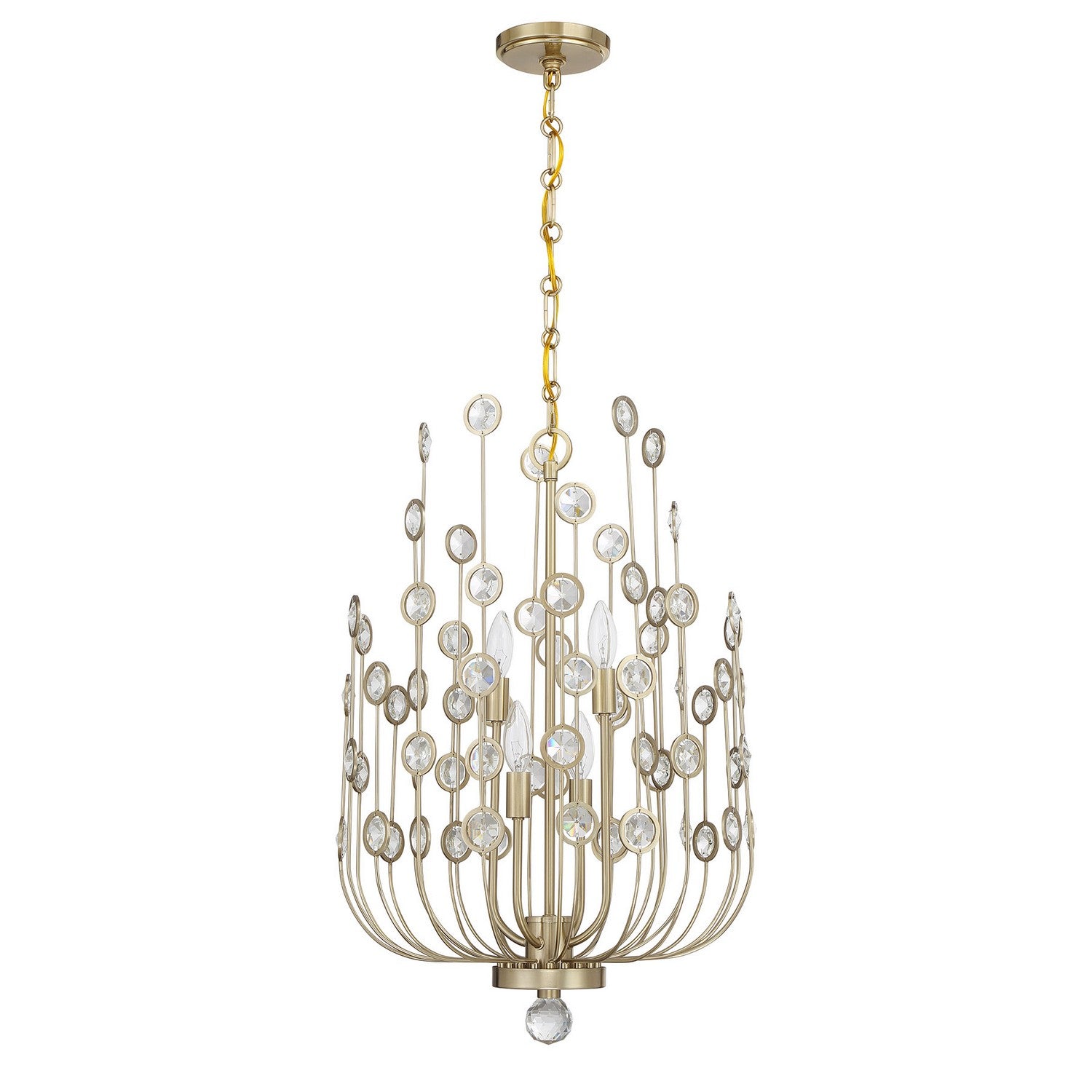 Savoy House - 1-3597-4-127 - Four Light Chandelier - Irina - Noble Brass