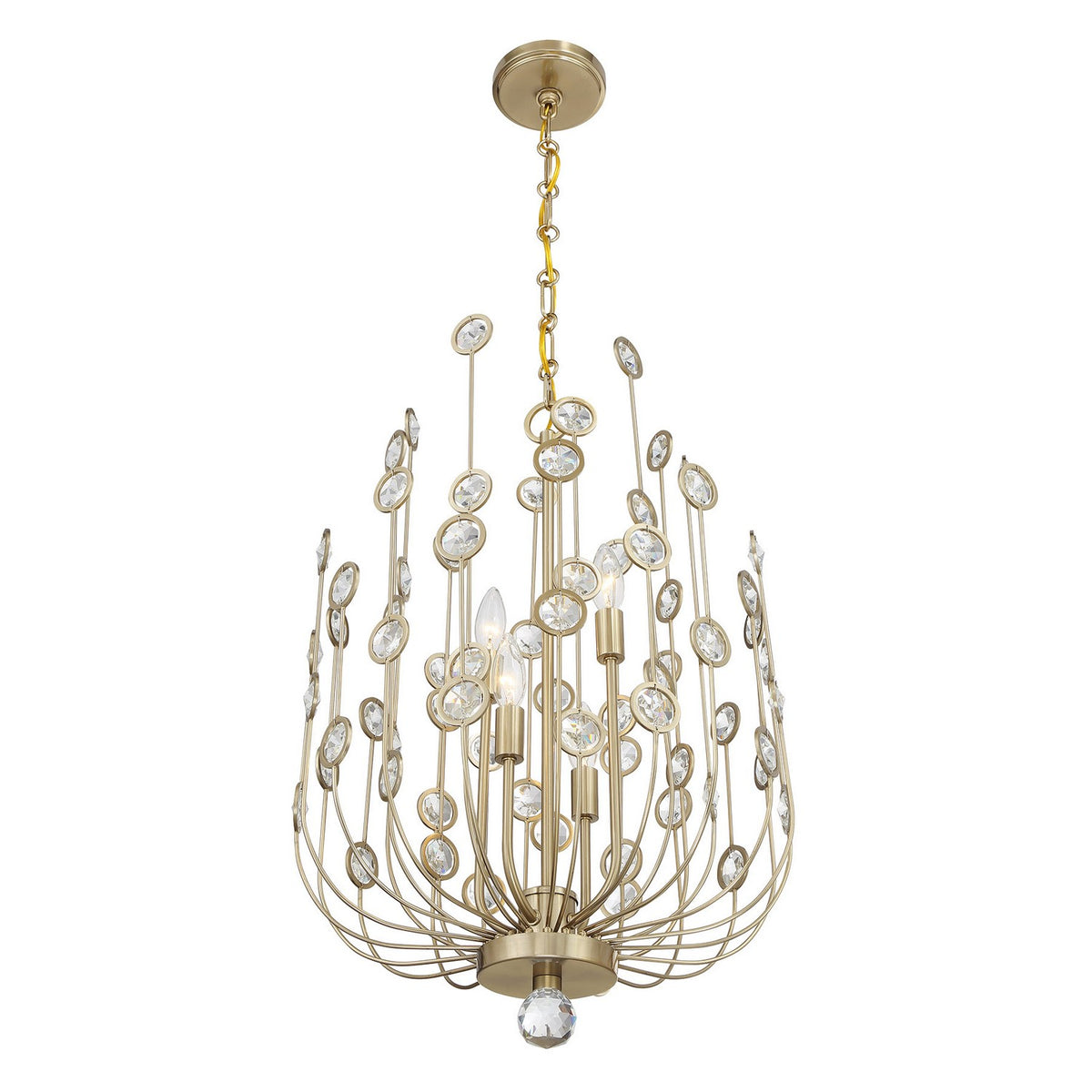 Savoy House - 1-3597-4-127 - Four Light Chandelier - Irina - Noble Brass