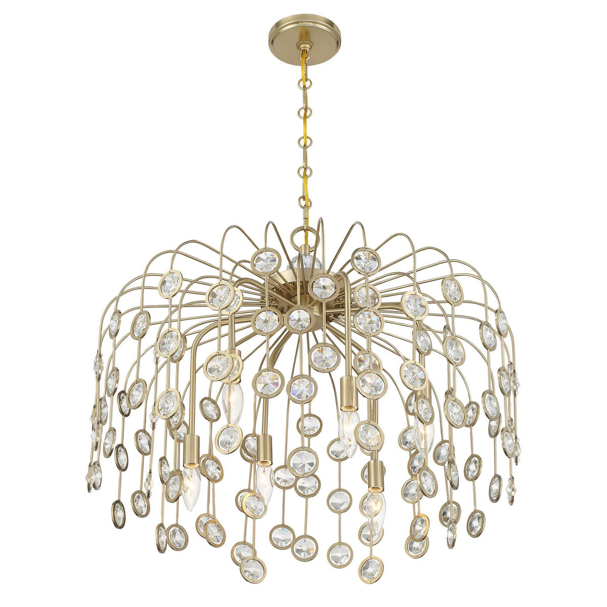 Savoy House - 1-3598-6-127 - Six Light Chandelier - Irina - Noble Brass