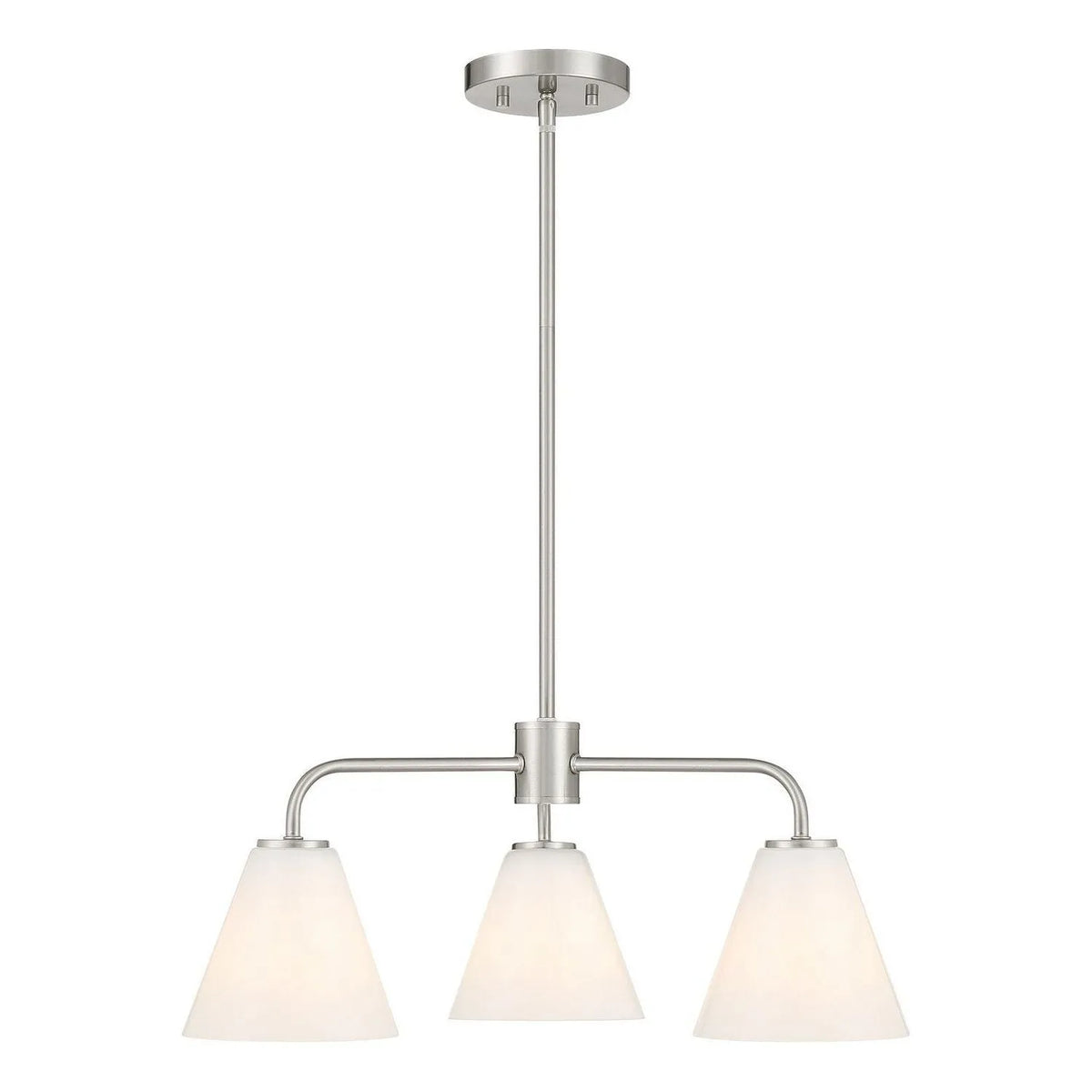 Savoy House - 1-4013-3-SN - Three Light Chandelier - Blair - Satin Nickel