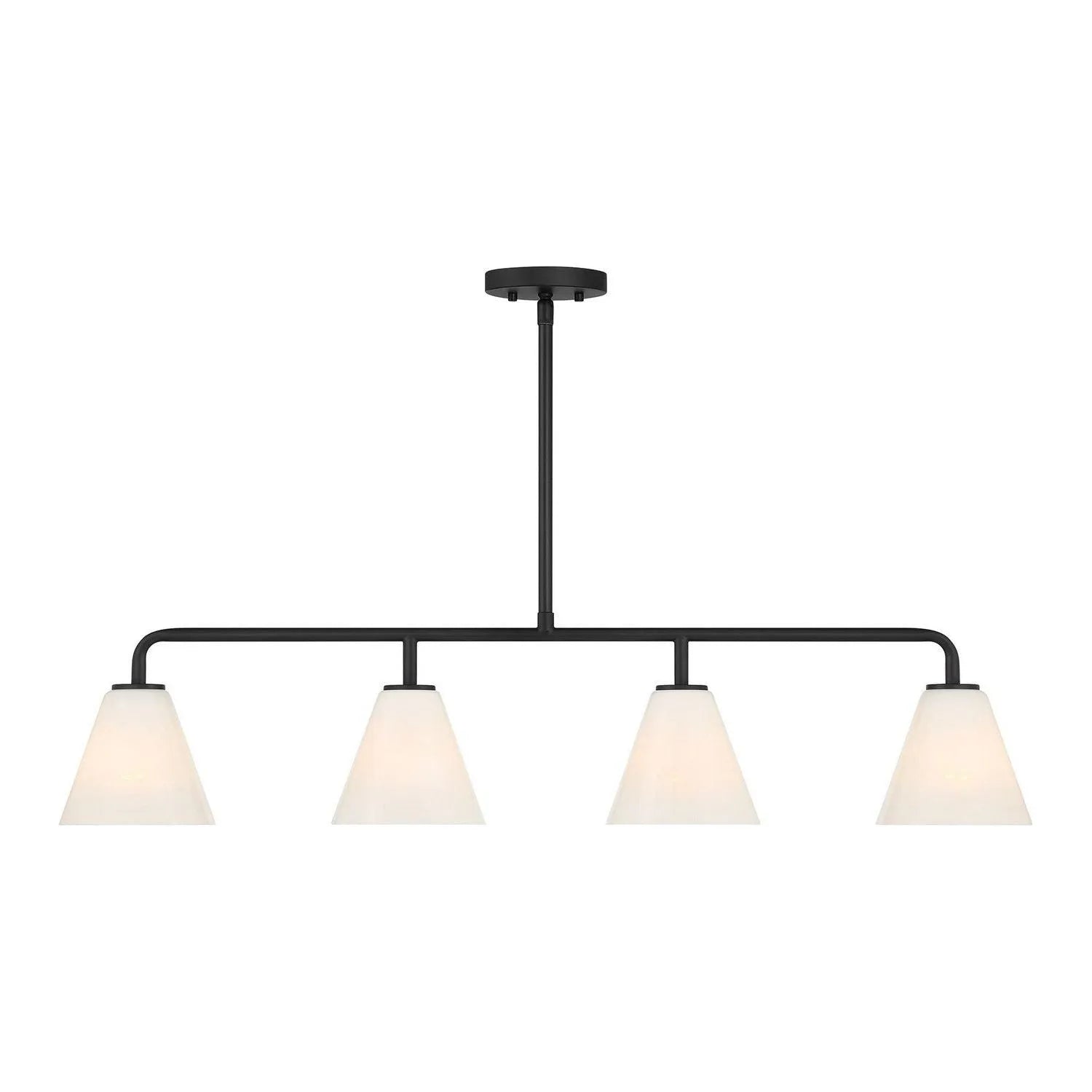 Savoy House - 1-4014-4-89 - Four Light Linear Chandelier - Blair - Matte Black