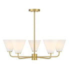 Savoy House - 1-4015-5-322 - Five Light Chandelier - Blair - Warm Brass