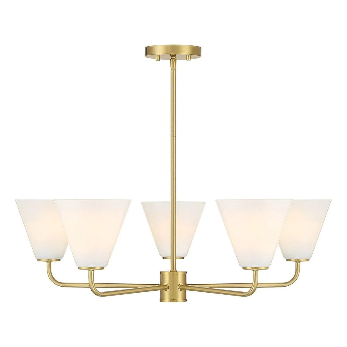 Savoy House - 1-4015-5-322 - Five Light Chandelier - Blair - Warm Brass