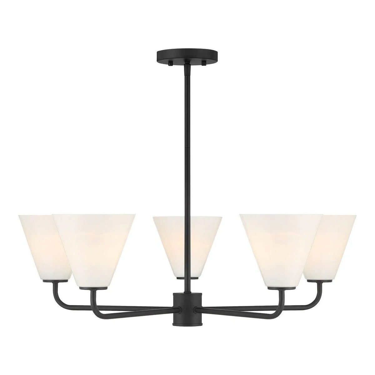 Savoy House - 1-4015-5-89 - Five Light Chandelier - Blair - Matte Black