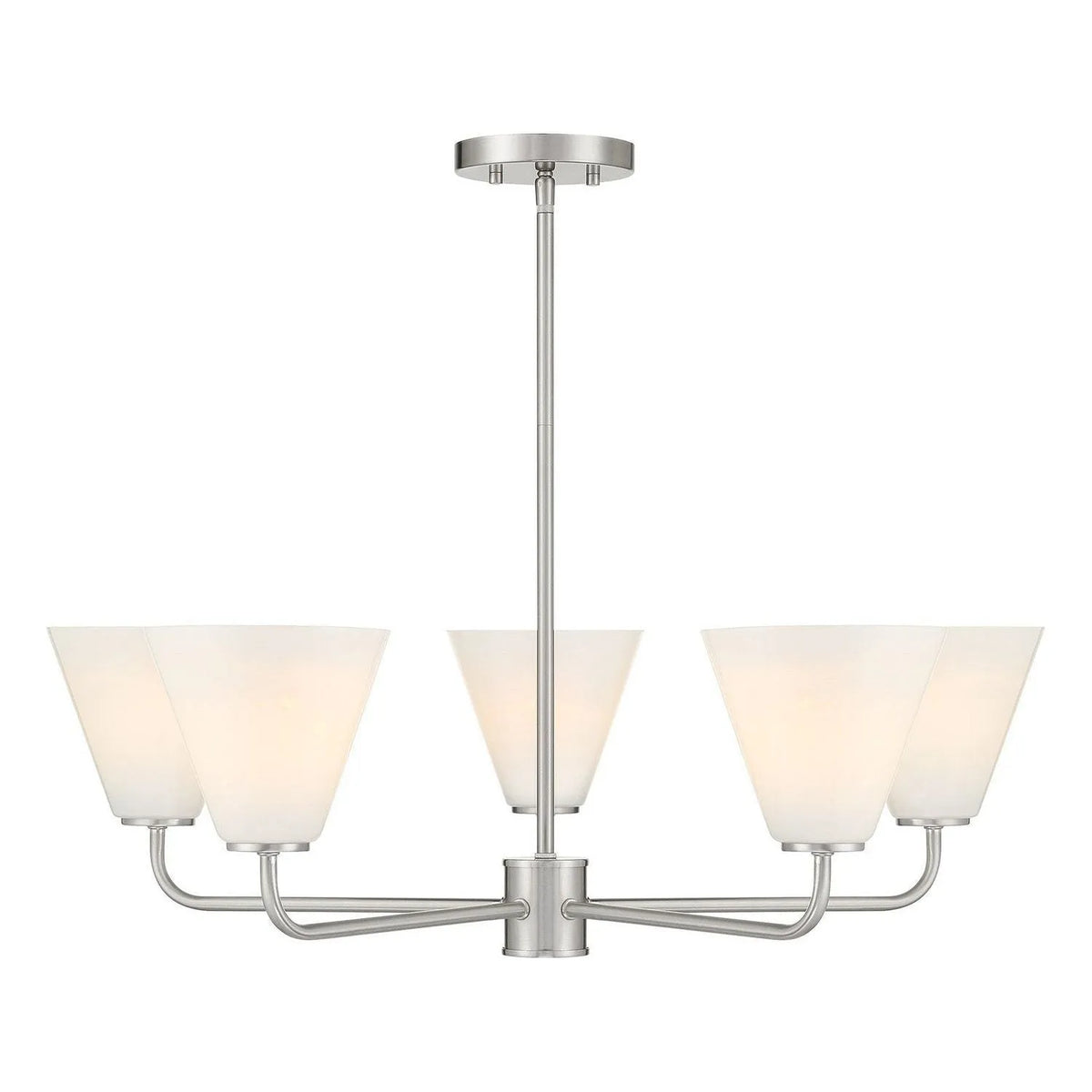 Savoy House - 1-4015-5-SN - Five Light Chandelier - Blair - Satin Nickel