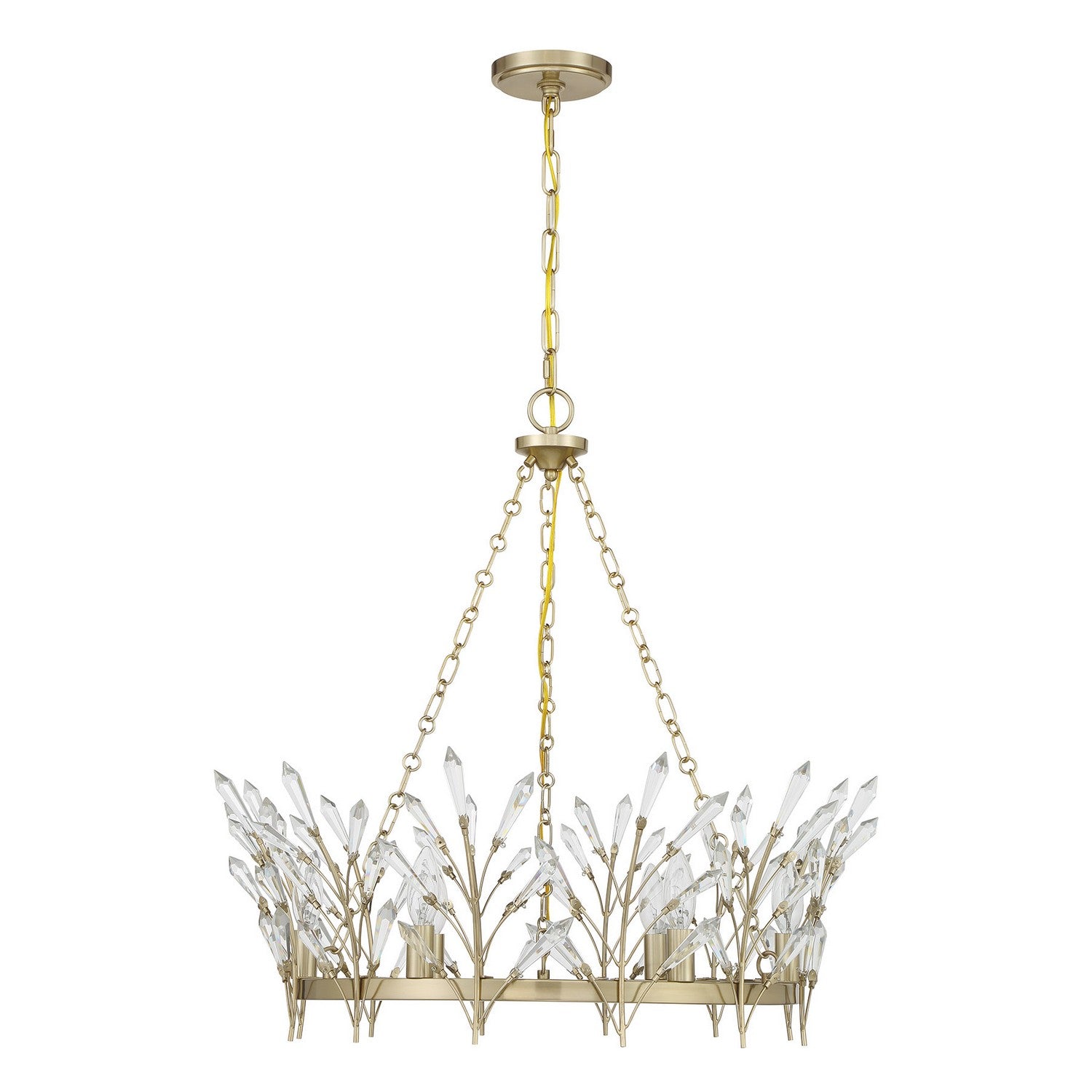Savoy House - 1-4073-6-127 - Six Light Chandelier - Orianna - Noble Brass