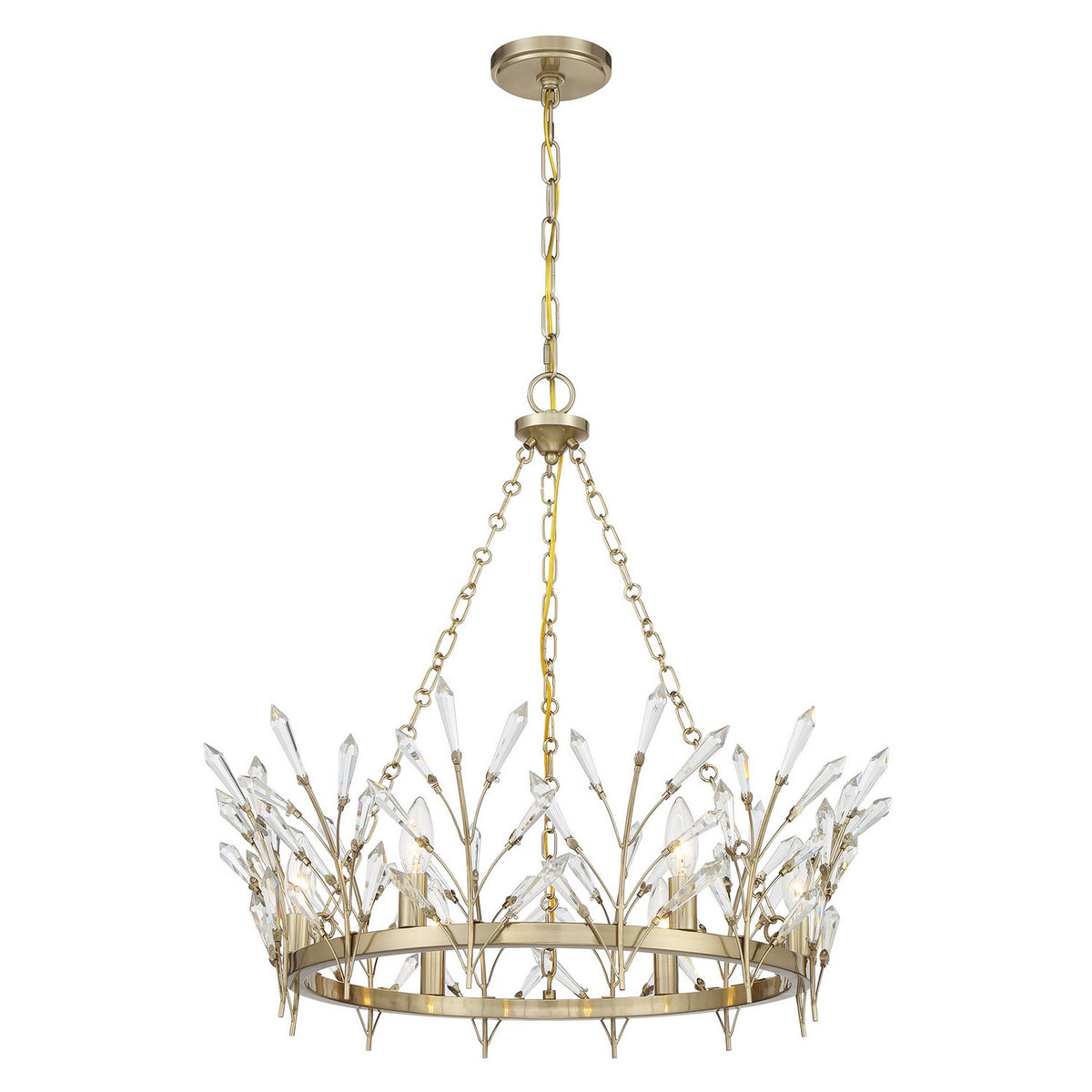 Savoy House - 1-4073-6-127 - Six Light Chandelier - Orianna - Noble Brass
