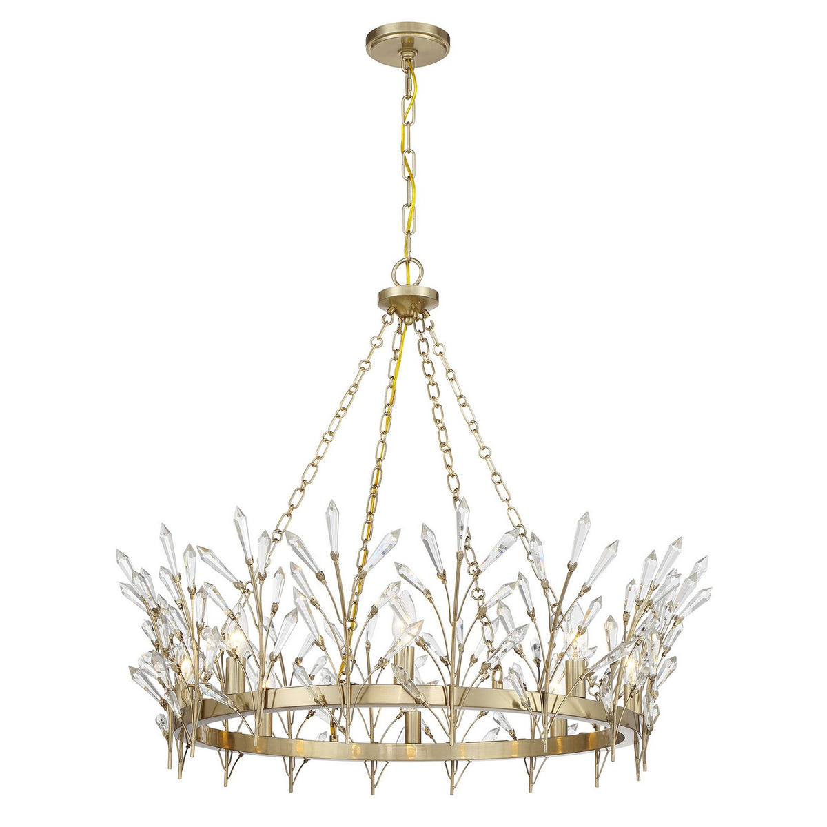 Savoy House - 1-4074-8-127 - Eight Light Chandelier - Orianna - Noble Brass