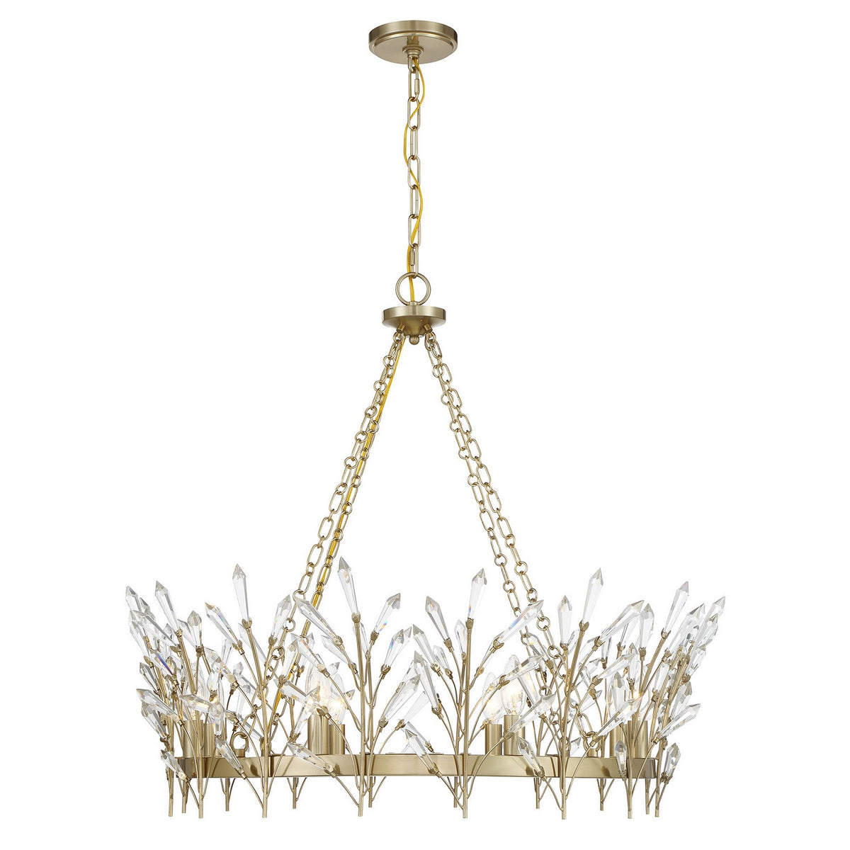 Savoy House - 1-4074-8-127 - Eight Light Chandelier - Orianna - Noble Brass