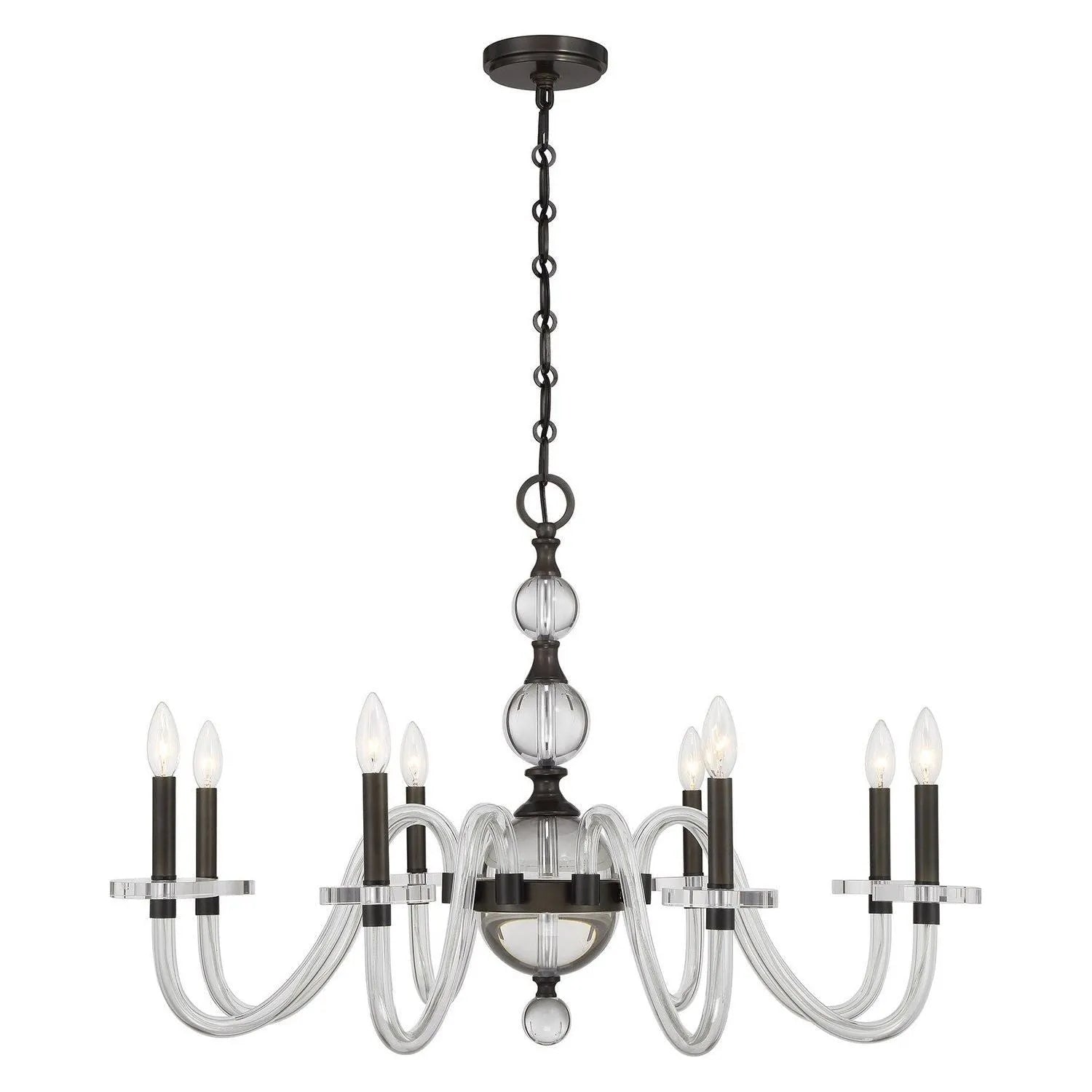 Savoy House - 1-4278-8-15 - Eight Light Chandelier - Aragon - Mediterranean Bronze