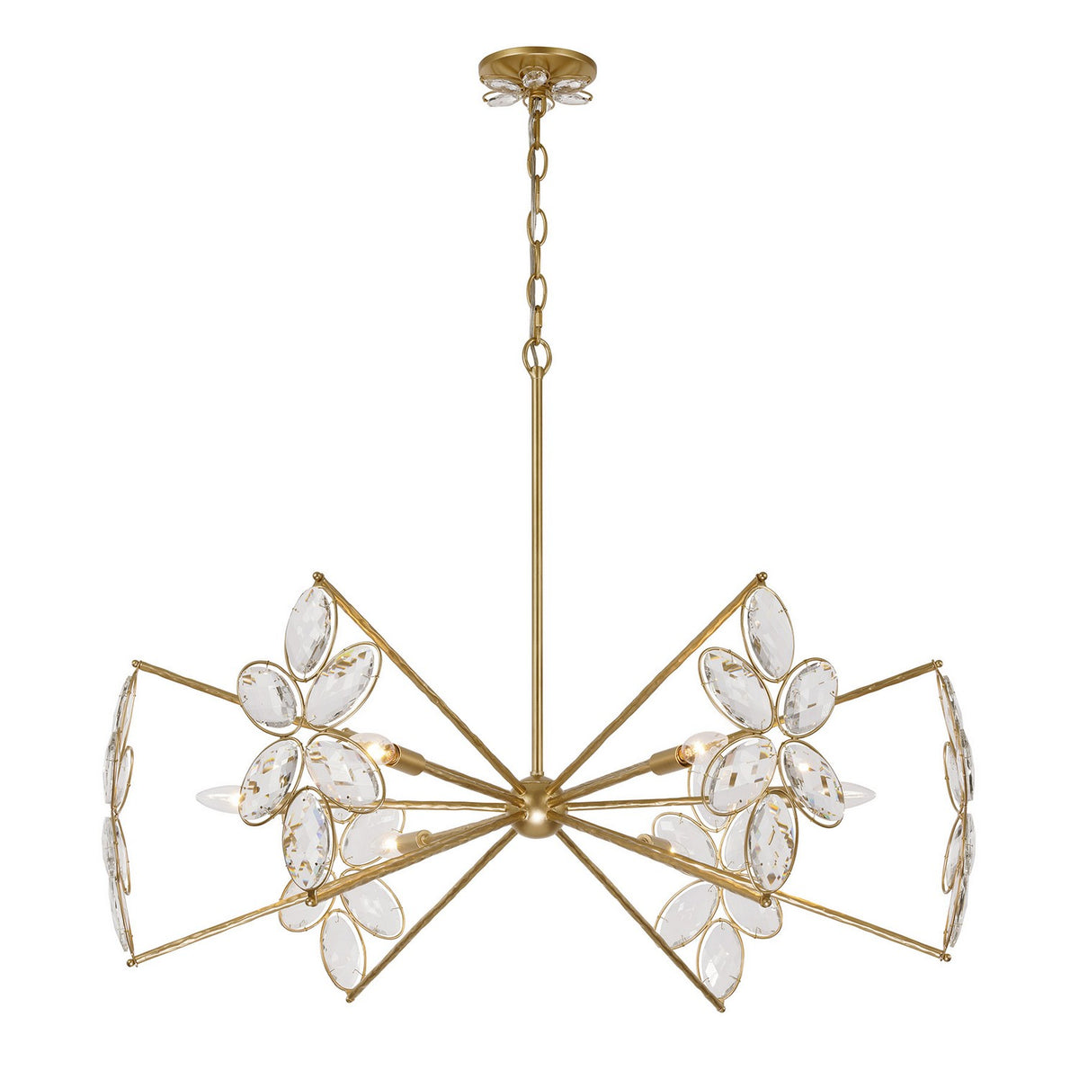 Savoy House - 1-4529-6-221 - Six Light Chandelier - Marbella - Gold Shimmer