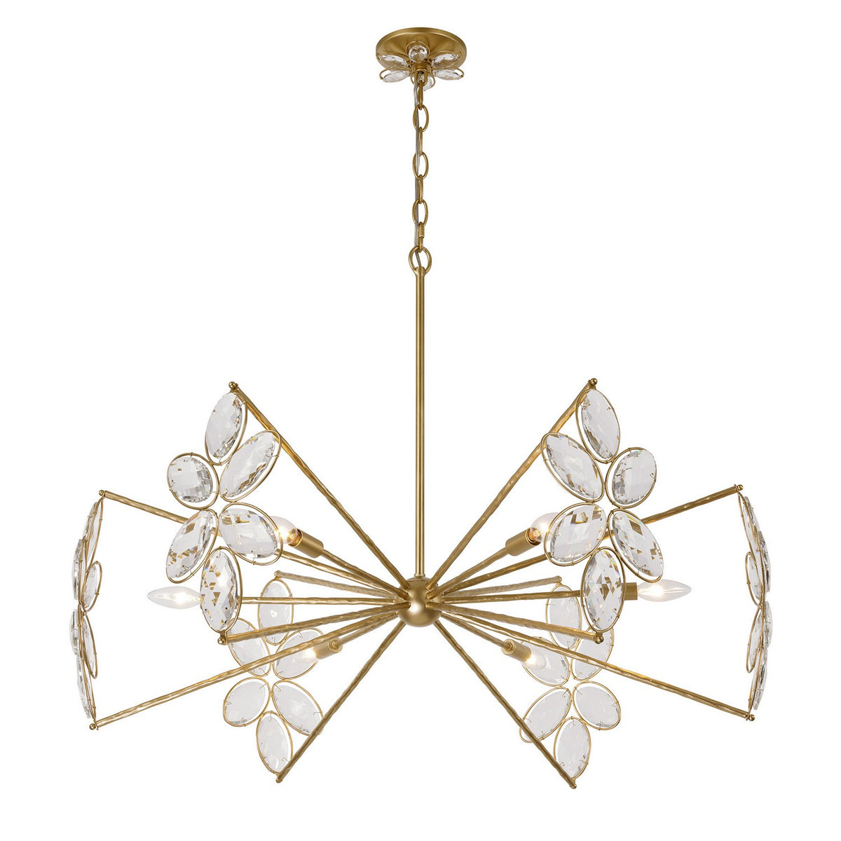Savoy House - 1-4529-6-221 - Six Light Chandelier - Marbella - Gold Shimmer