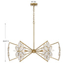 Savoy House - 1-4529-6-221 - Six Light Chandelier - Marbella - Gold Shimmer