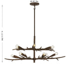 Savoy House - 1-5398-12-105 - 12 Light Chandelier - Palisades - Bark