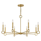 Savoy House - 1-6847-8-93 - Eight Light Chandelier - Noah - Gold Armory