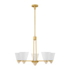 Savoy House - 1-7265-5-322 - Five Light Chandelier - Kohlman - Warm Brass