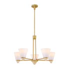 Savoy House - 1-7265-5-322 - Five Light Chandelier - Kohlman - Warm Brass