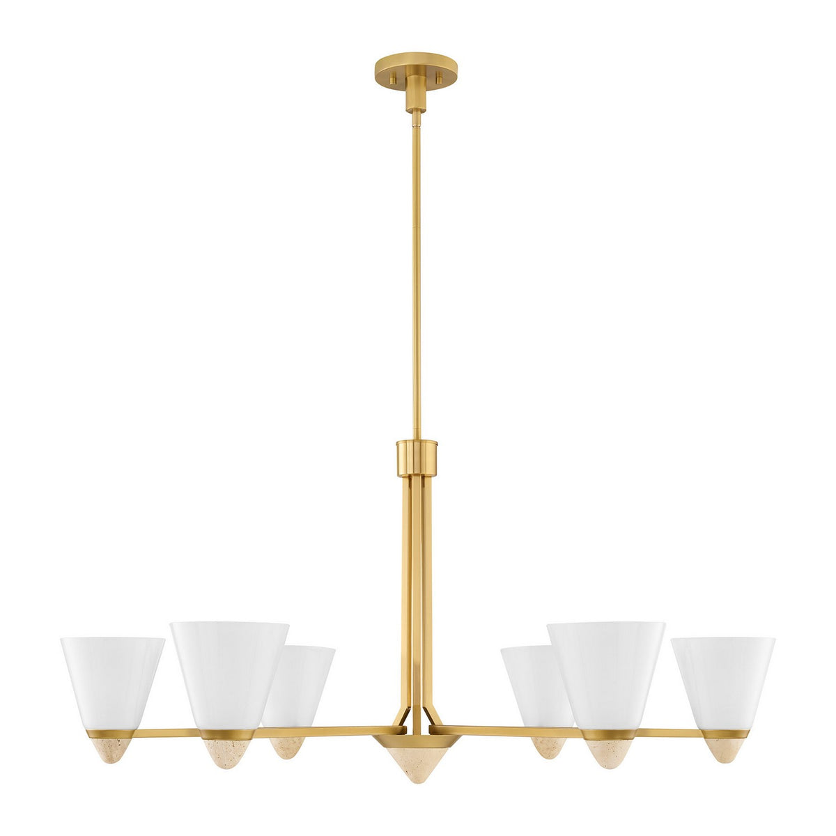 Savoy House - 1-7266-6-322 - Six Light Chandelier - Kohlman - Warm Brass