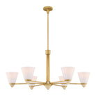 Savoy House - 1-7266-6-322 - Six Light Chandelier - Kohlman - Warm Brass