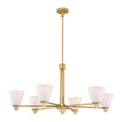 Savoy House - 1-7266-6-322 - Six Light Chandelier - Kohlman - Warm Brass